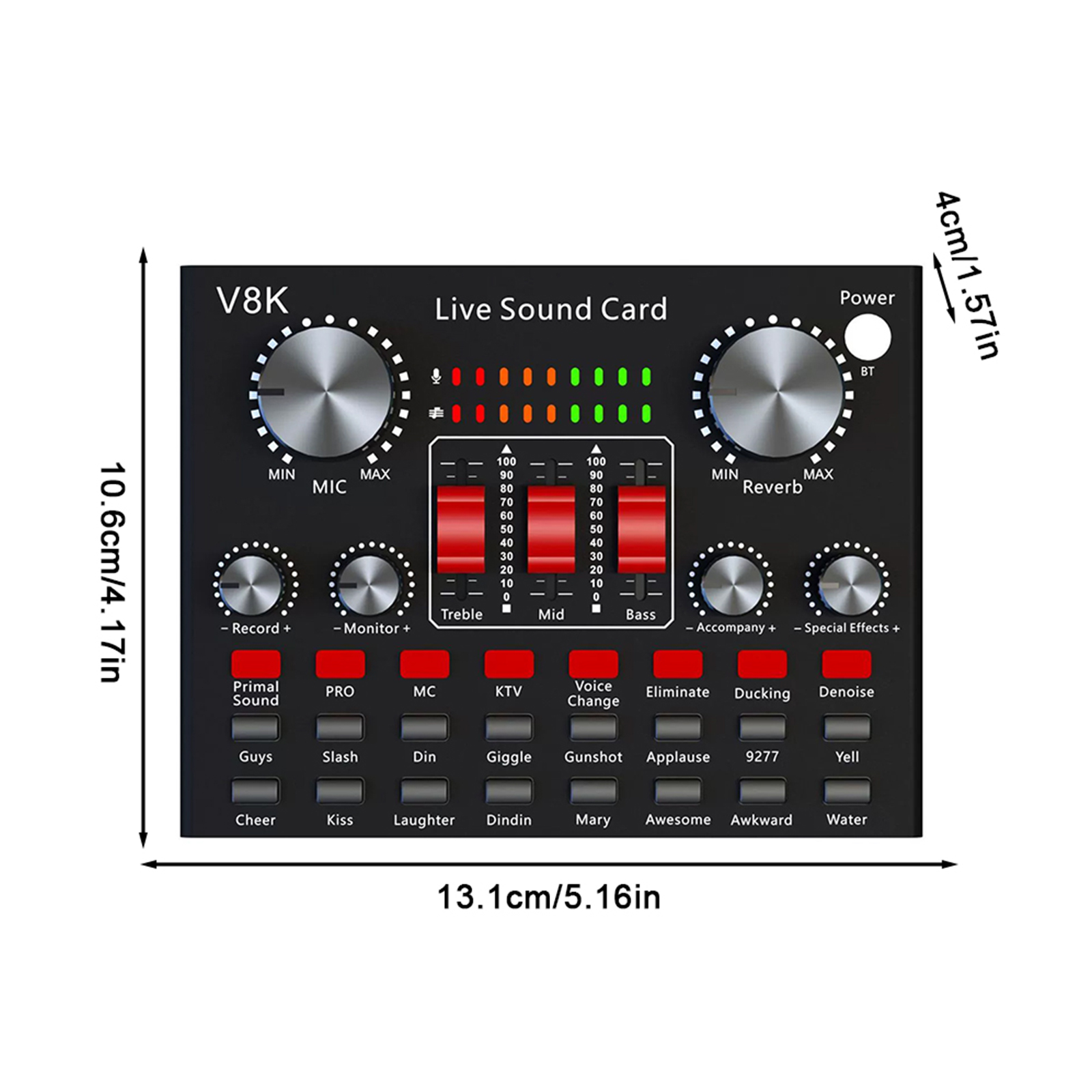 Audio Music Changer - All-in-One Recording Equipment Audio Mixer Voice