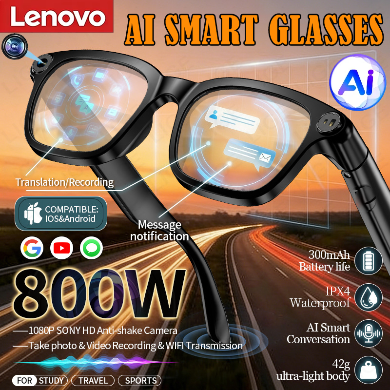 Audio Music To Video Ai Free - Lenovo AI Smart Sunglasses 8MP 8K