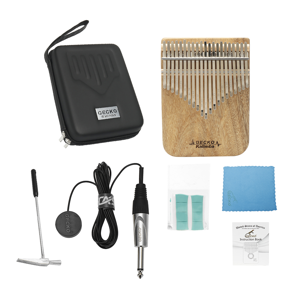 Kalimba Thumb Piano - GECKO Kalimba 21-Key Camphor Wood Thumb