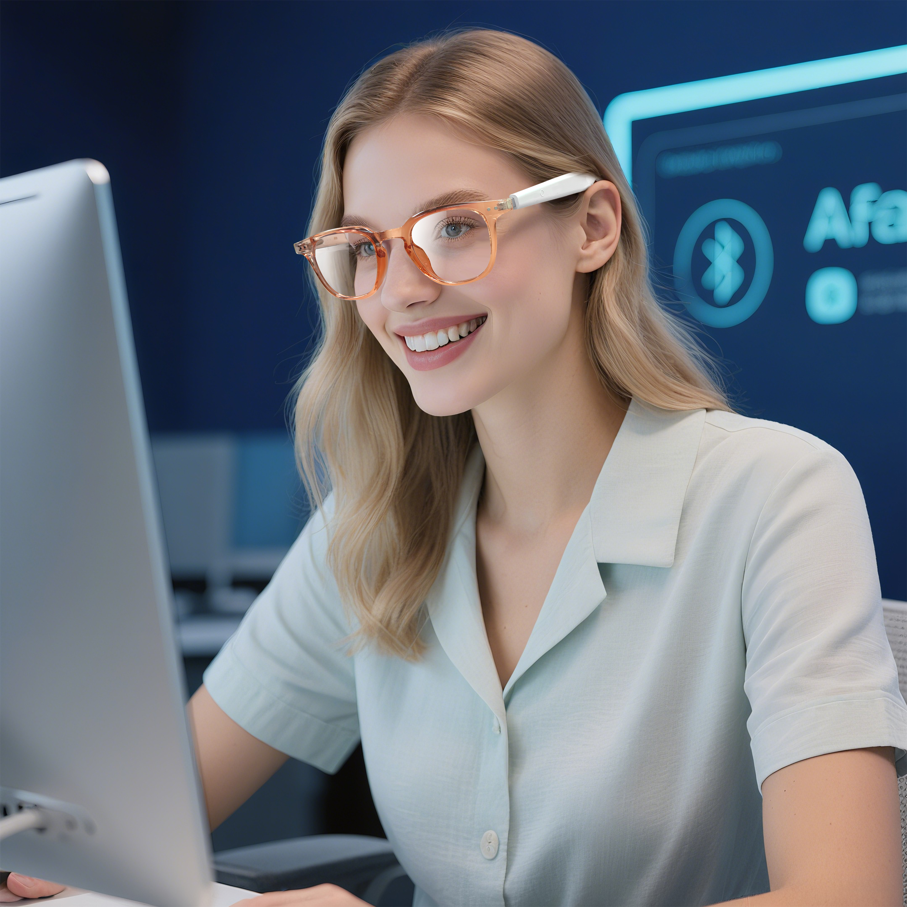 Audio Music To Video Ai Free - Photochromic Smart Glasses Anti-Blue Wireless Music