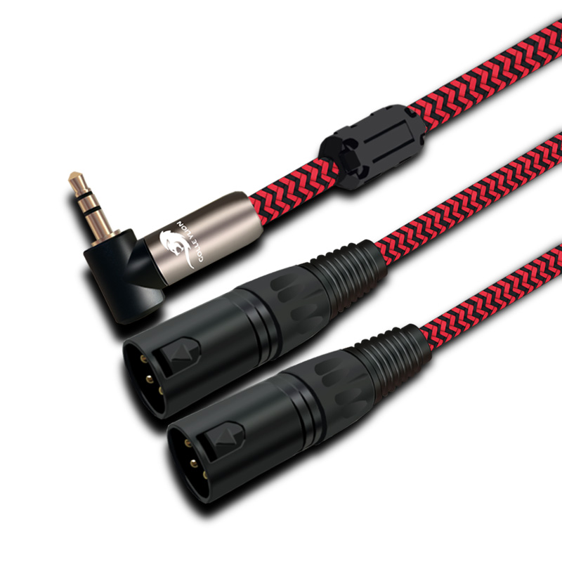 Audio Music Mixer - Premium Audio Cable Angled Mini Jack