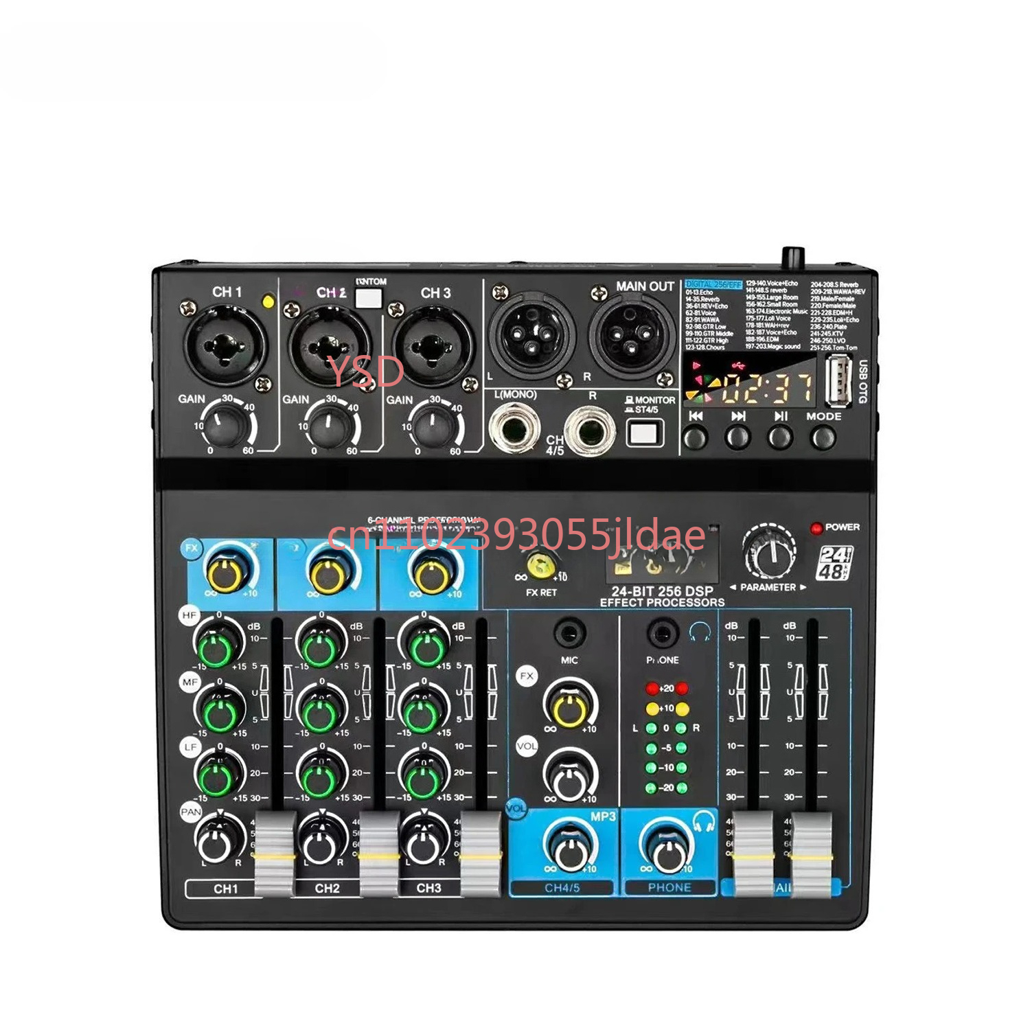 Audio Mixer 4 Channel - 4-Channel Bluetooth Audio Mixer GAX-GT9 256
