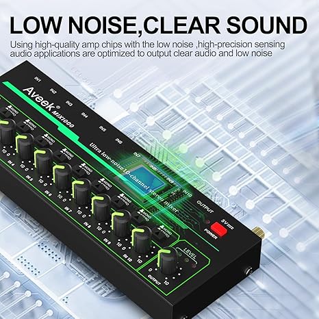 Aveek 10 Channel Mixer - Mini  - Audio Mixer 4 Channel 评论和价格