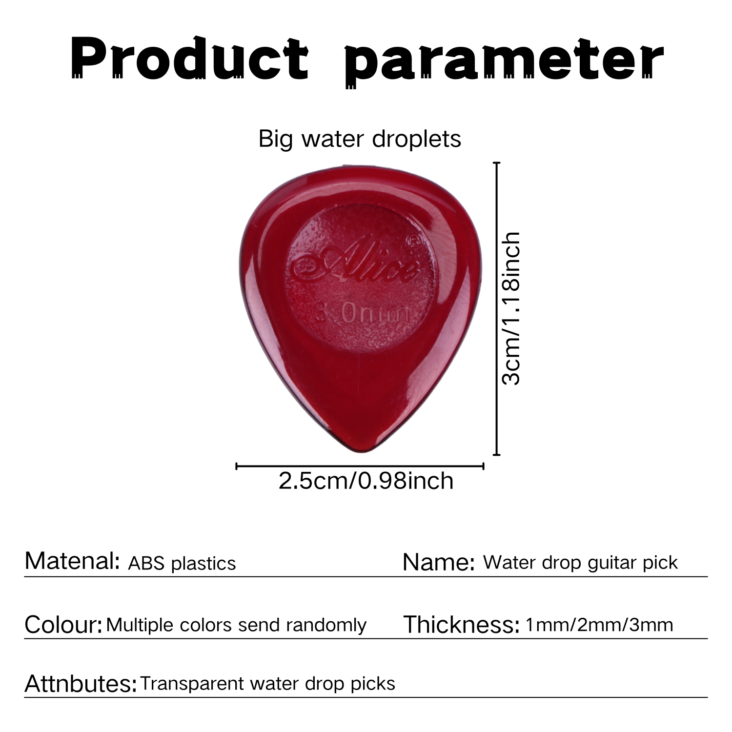 15pcs color guitar pick 1mm/2m - Electric Guitar Pick Pack 评论和价格