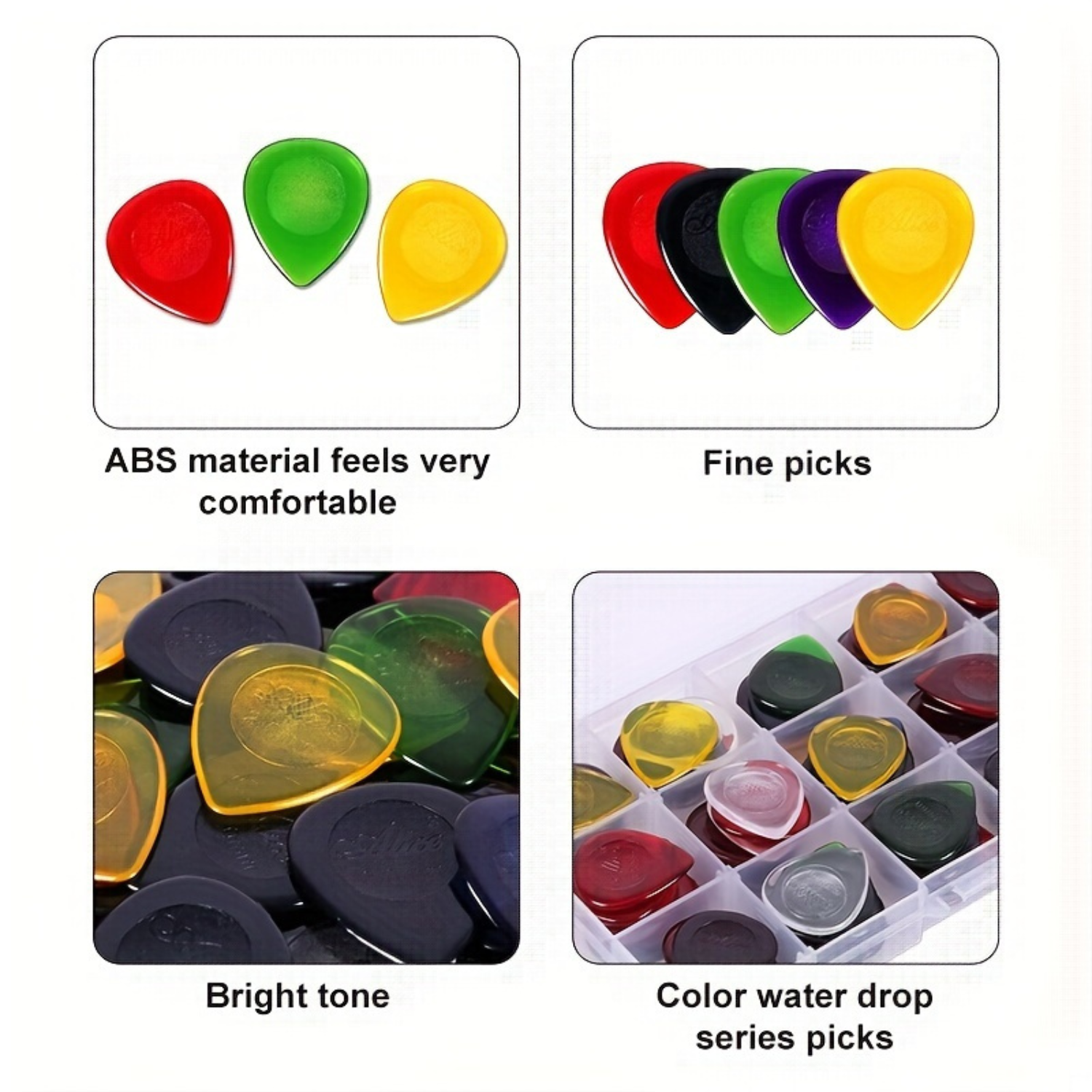 15pcs color guitar pick 1mm/2m - Electric Guitar Pick Pack 评论和价格
