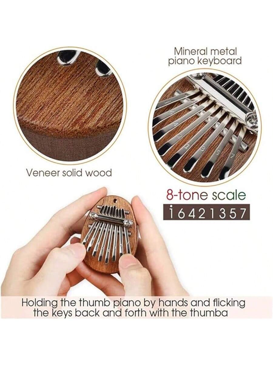 1pc 8 Key Kalimba exquisite Fi - Kalimba Thumb Piano 评论和价格