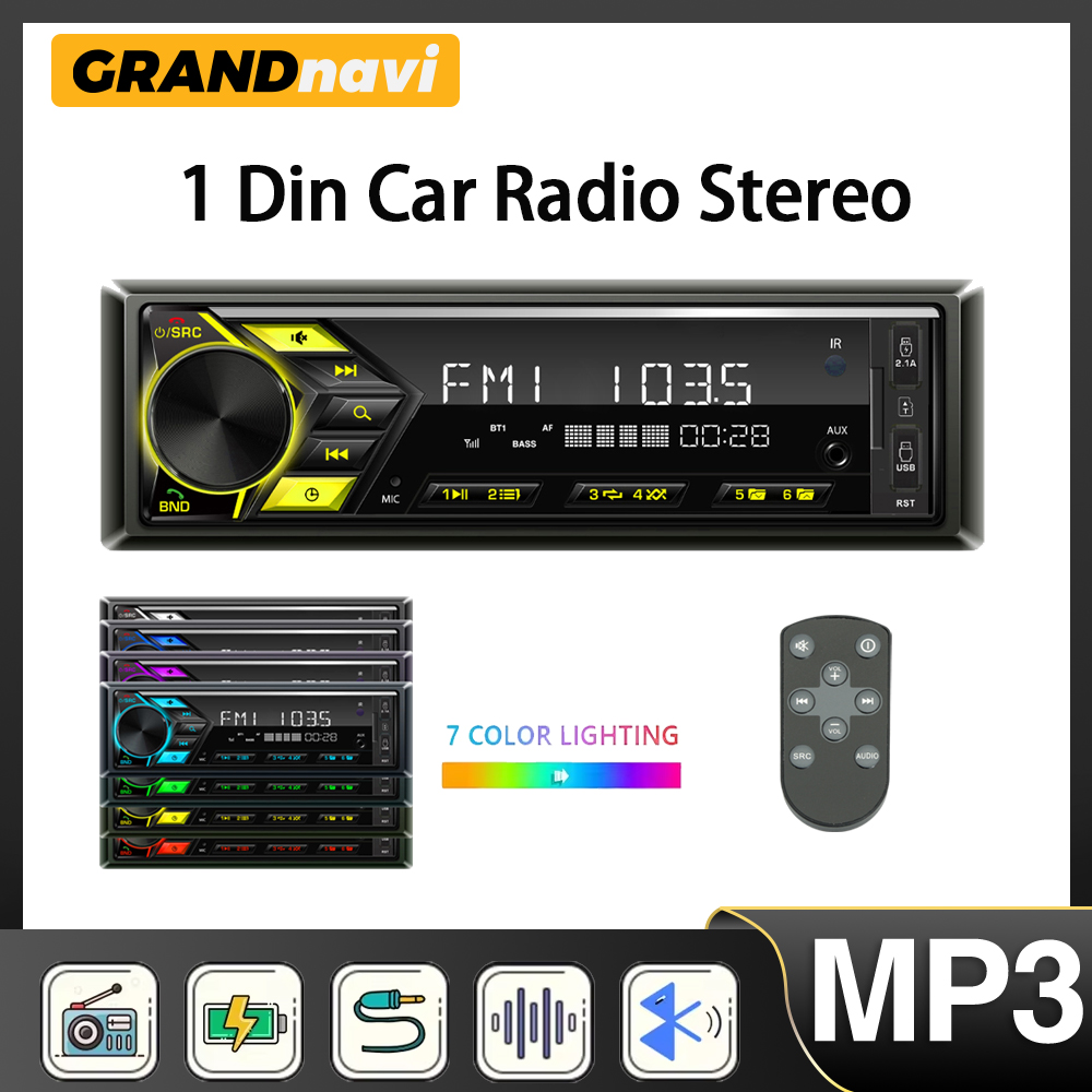 Car Radio 1din MP3 Player Digi - Audio Universal Music 评论和价格