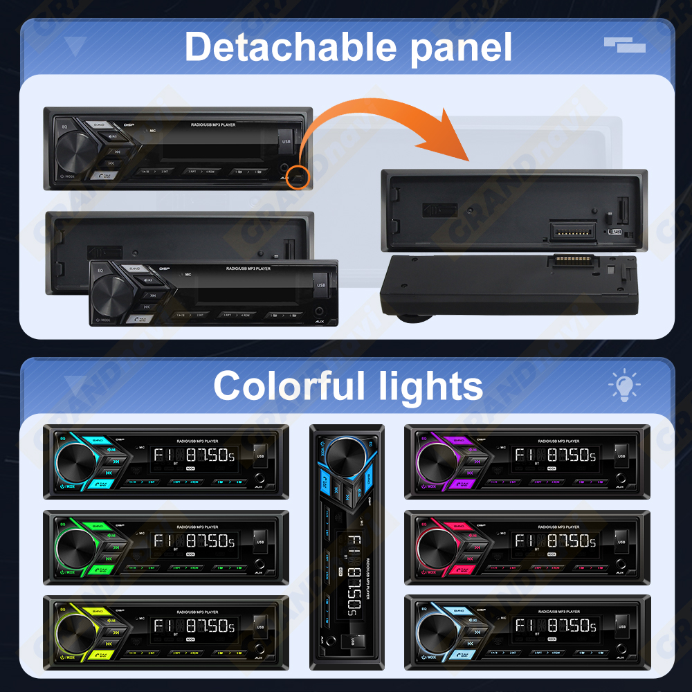 Car Radio 1din MP3 Player Digi - Audio Universal Music 评论和价格