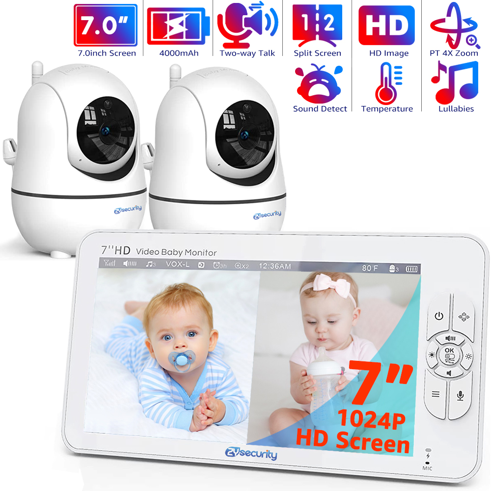 7.0 inch Video Baby Monitor HD - Audio Music To Video 评论和价格