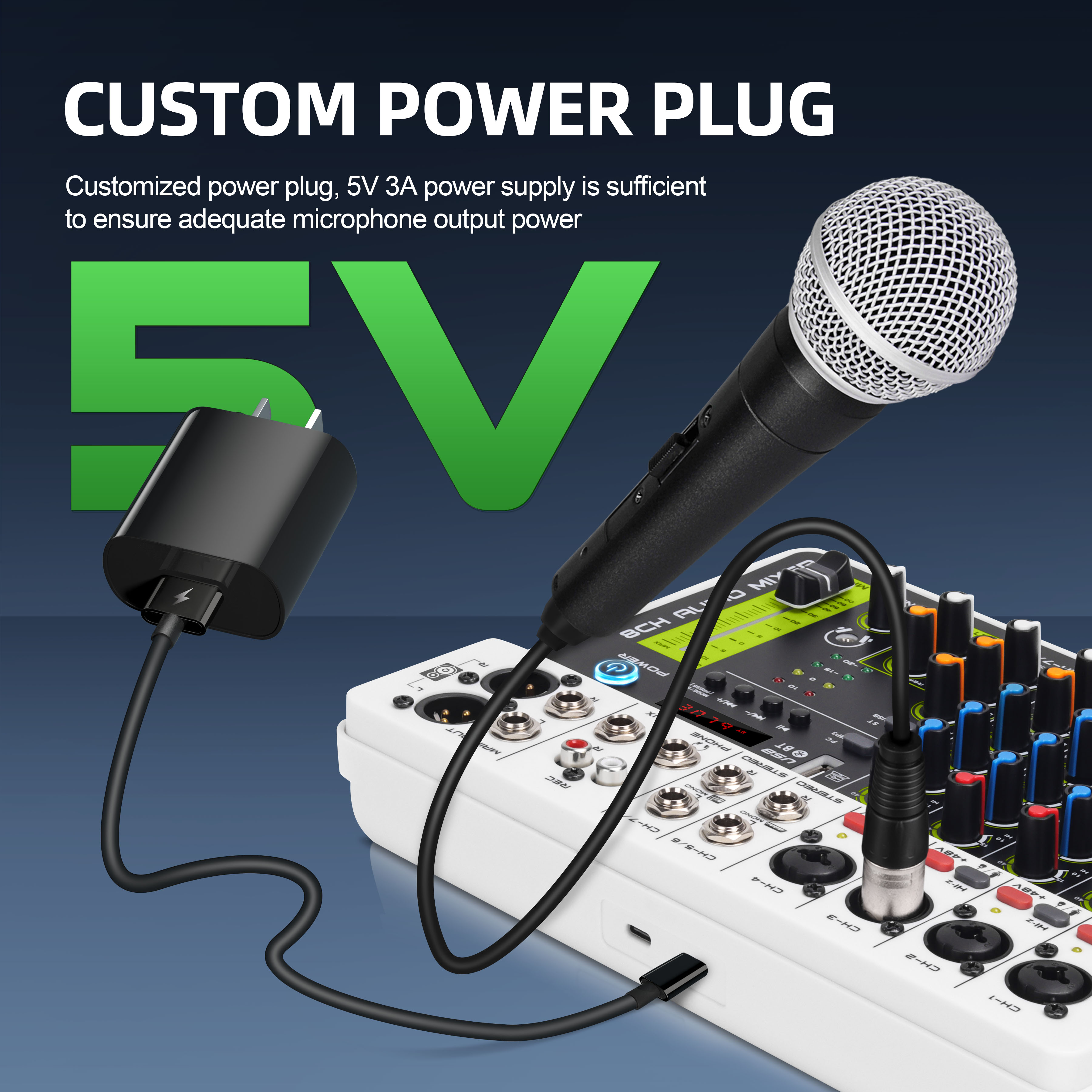 Debra V8 Audio Mixing Console  - Audio Mixer 4 Channel 评论和价格
