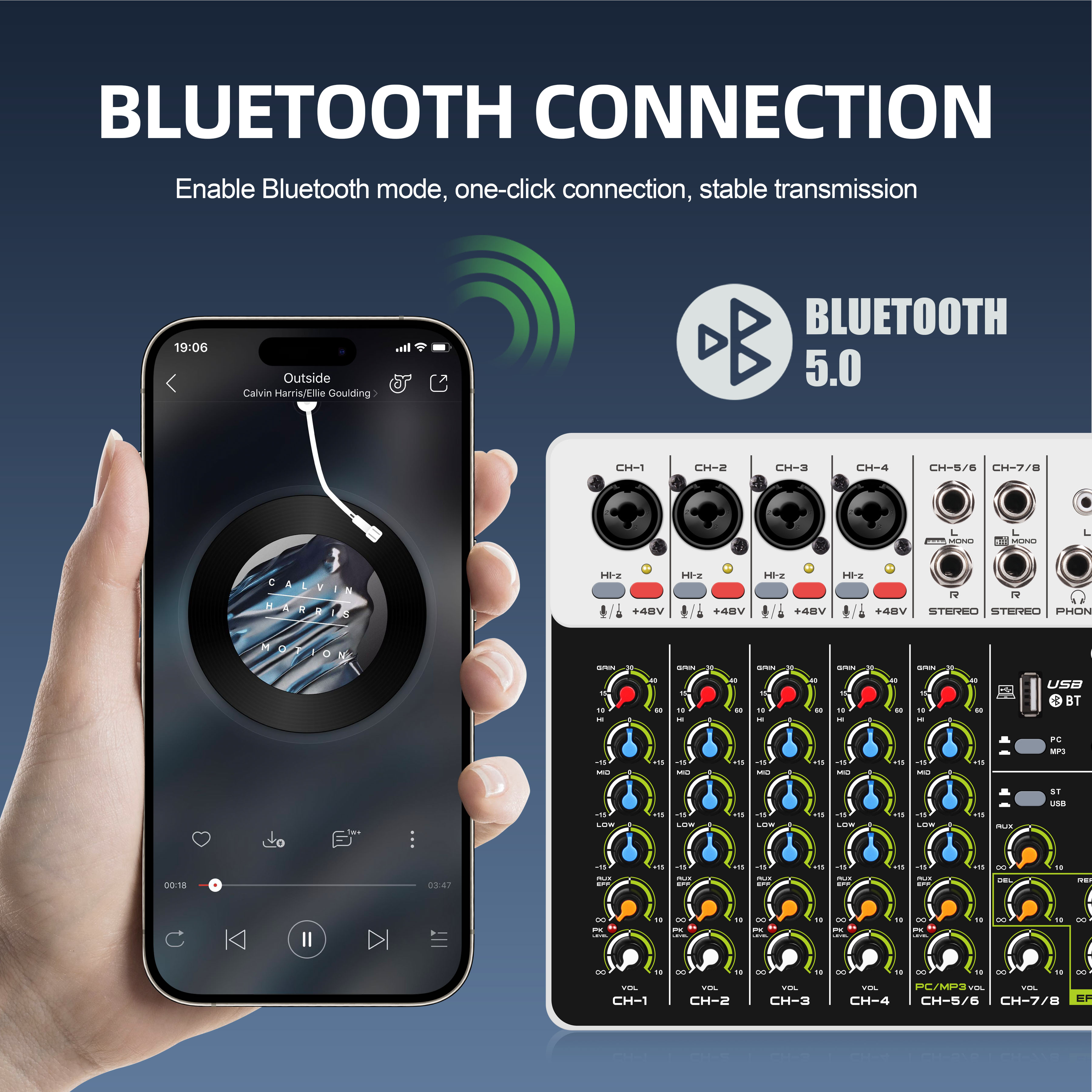 Debra V8 Audio Mixing Console  - Audio Mixer 4 Channel 评论和价格