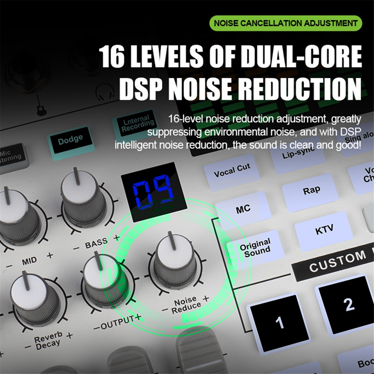 SN800 Live Sound Card Voice Ch - Audio Music Changer 评论和价格