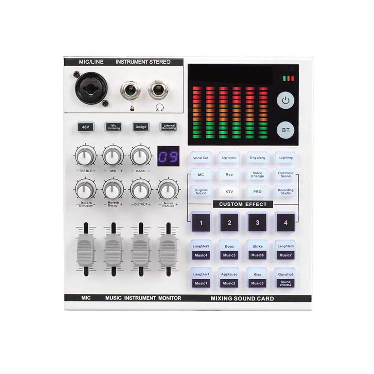 SN800 Live Sound Card Voice Ch - Audio Music Changer 评论和价格