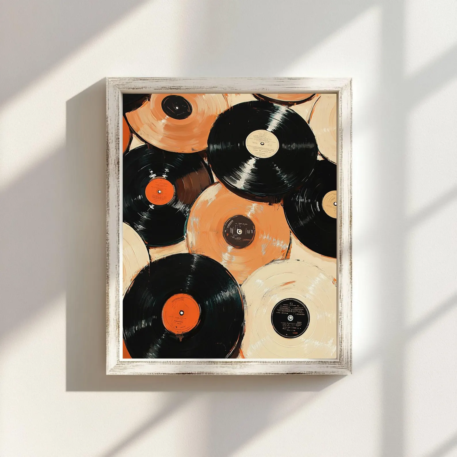Vintage Record Eclectic Wall A - Audio Music Recording 评论和价格
