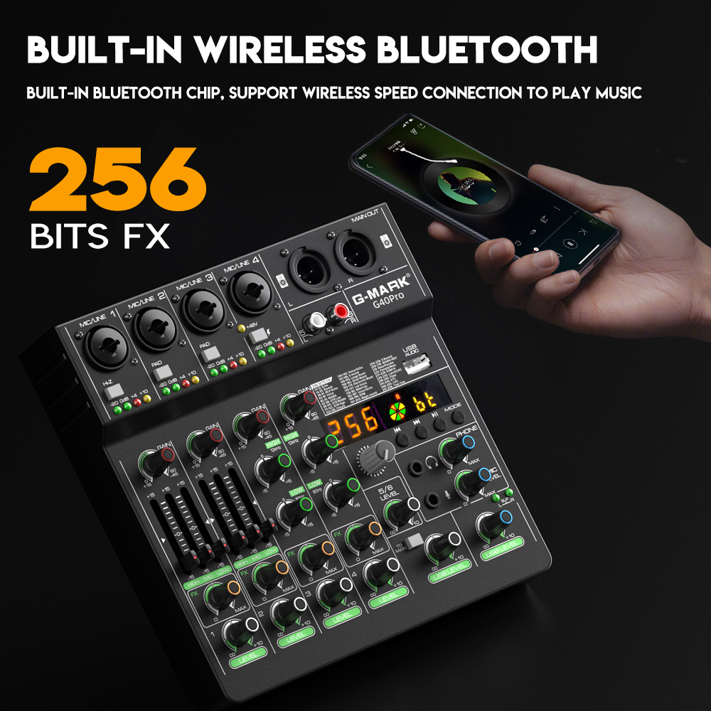 Mixing Console G-MARK G40PRO 4 - Audio Mixer 4 Channel 评论和价格