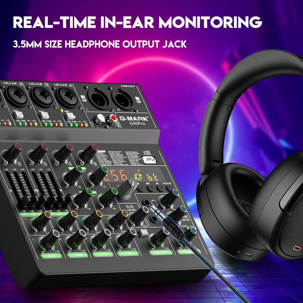 Mixing Console G-MARK G40PRO 4 - Audio Mixer 4 Channel 评论和价格
