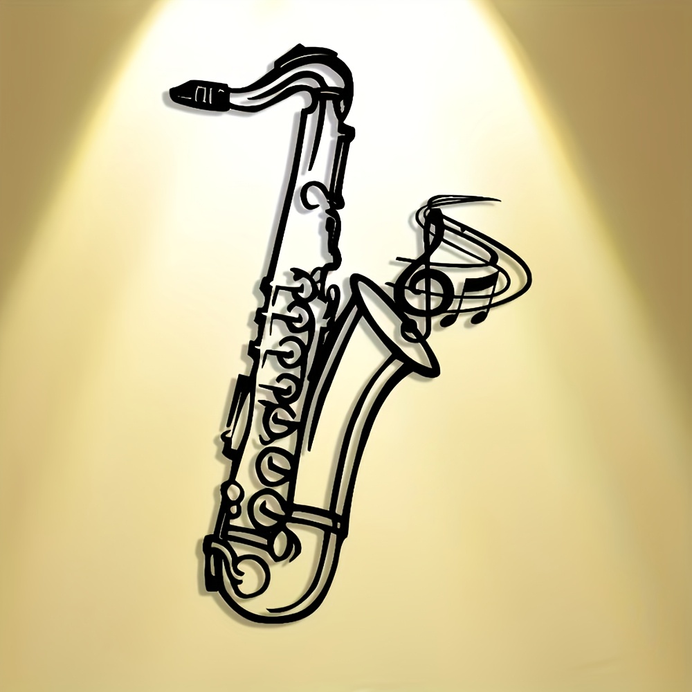 Metal Wall Art Saxophone Decor - Audio Music Live 评论和价格