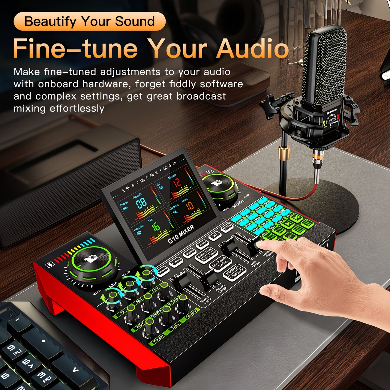 Tenlamp Audio Interface Mixer  - Audio Music Changer 评论和价格