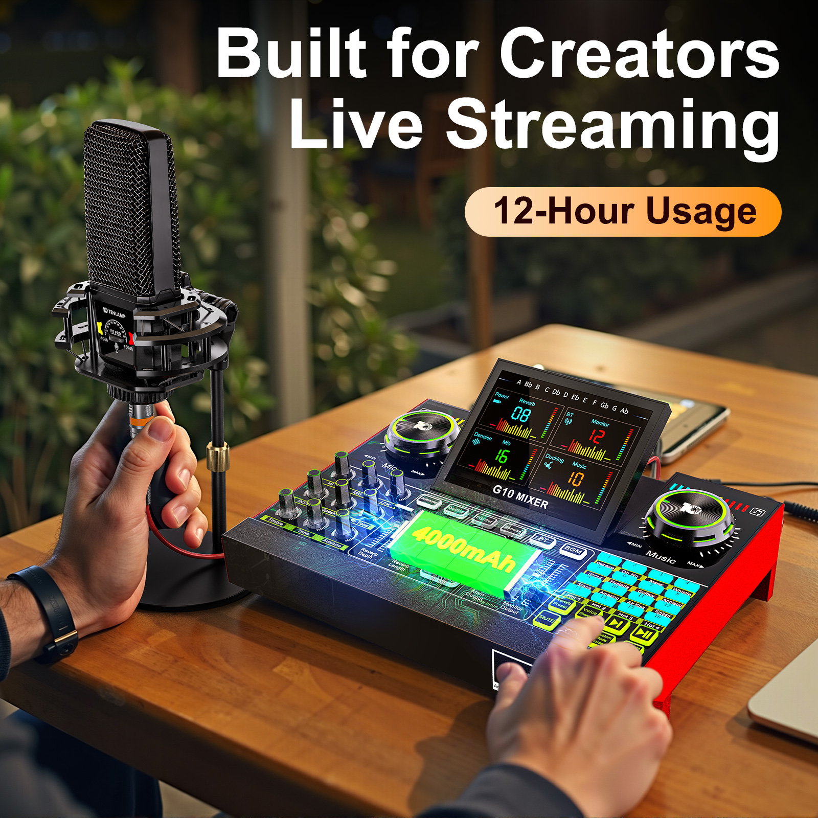 Tenlamp Audio Interface Mixer  - Audio Music Changer 评论和价格