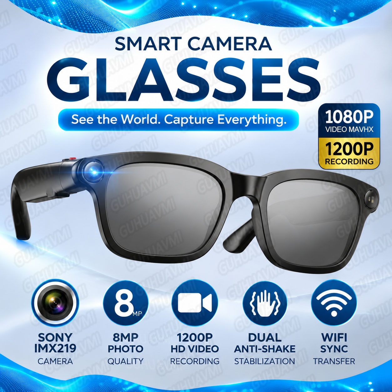 2026 New Camera Glasses 1080P  - Audio Music To Video Ai Free 评论和价格