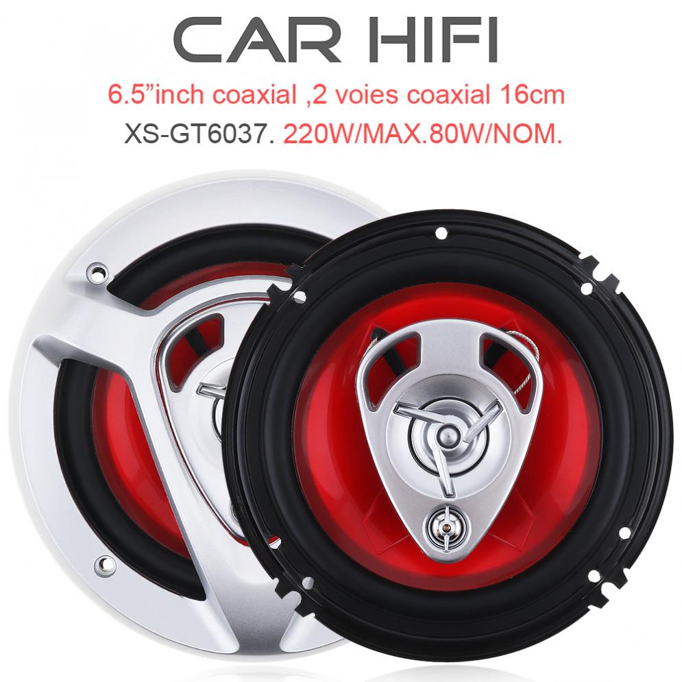 2pcs 220W 6.5 Inch Car HiFi Co - Audio Universal Music 评论和价格