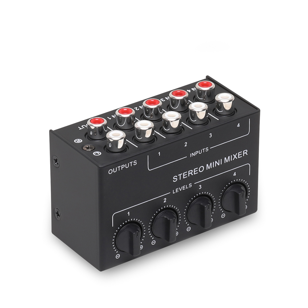 Professional Stereo 4 Channel  - Audio Mixer 4 Channel 评论和价格