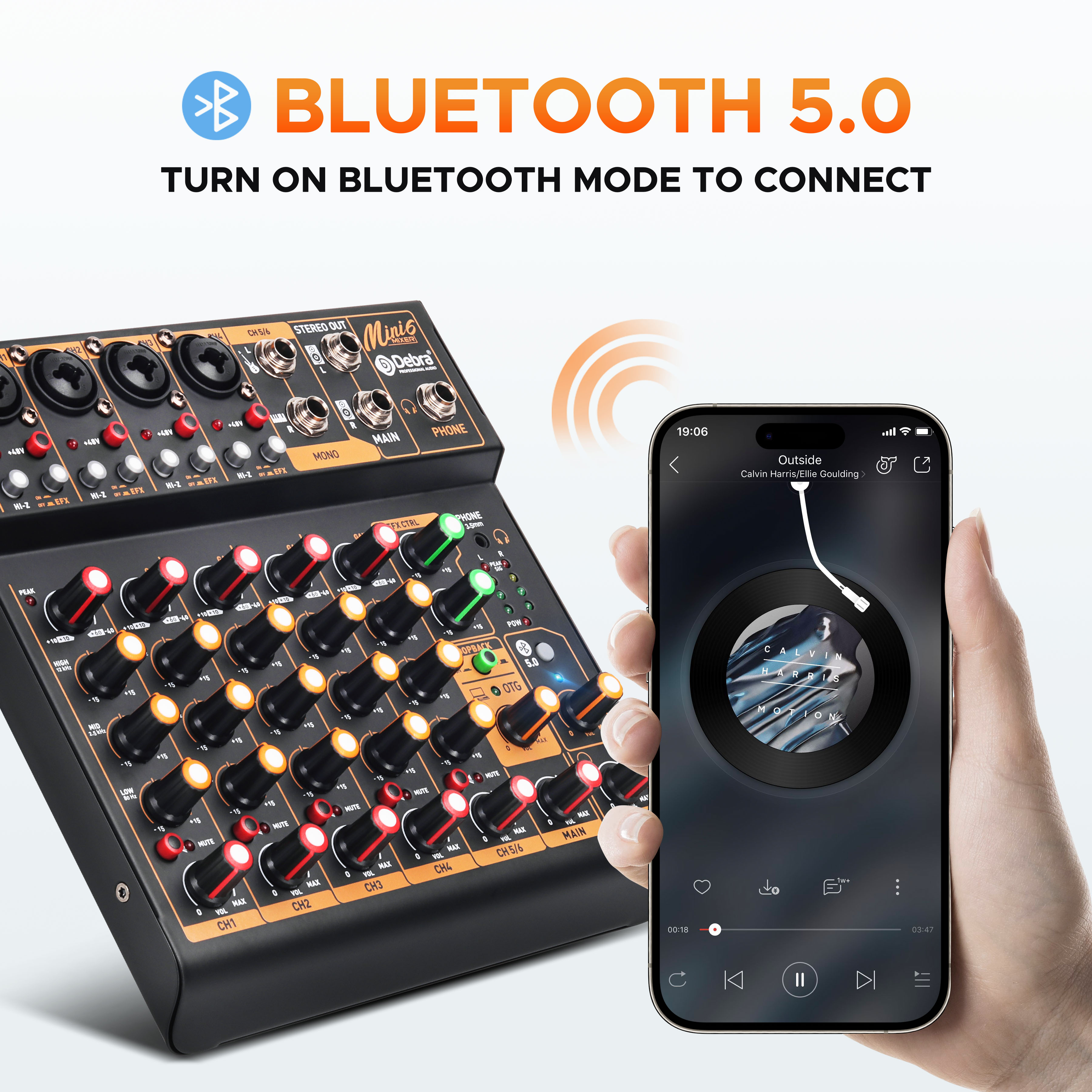 Mini6 6-Channel Audio Mixer, D - Audio Mixer 4 Channel 评论和价格