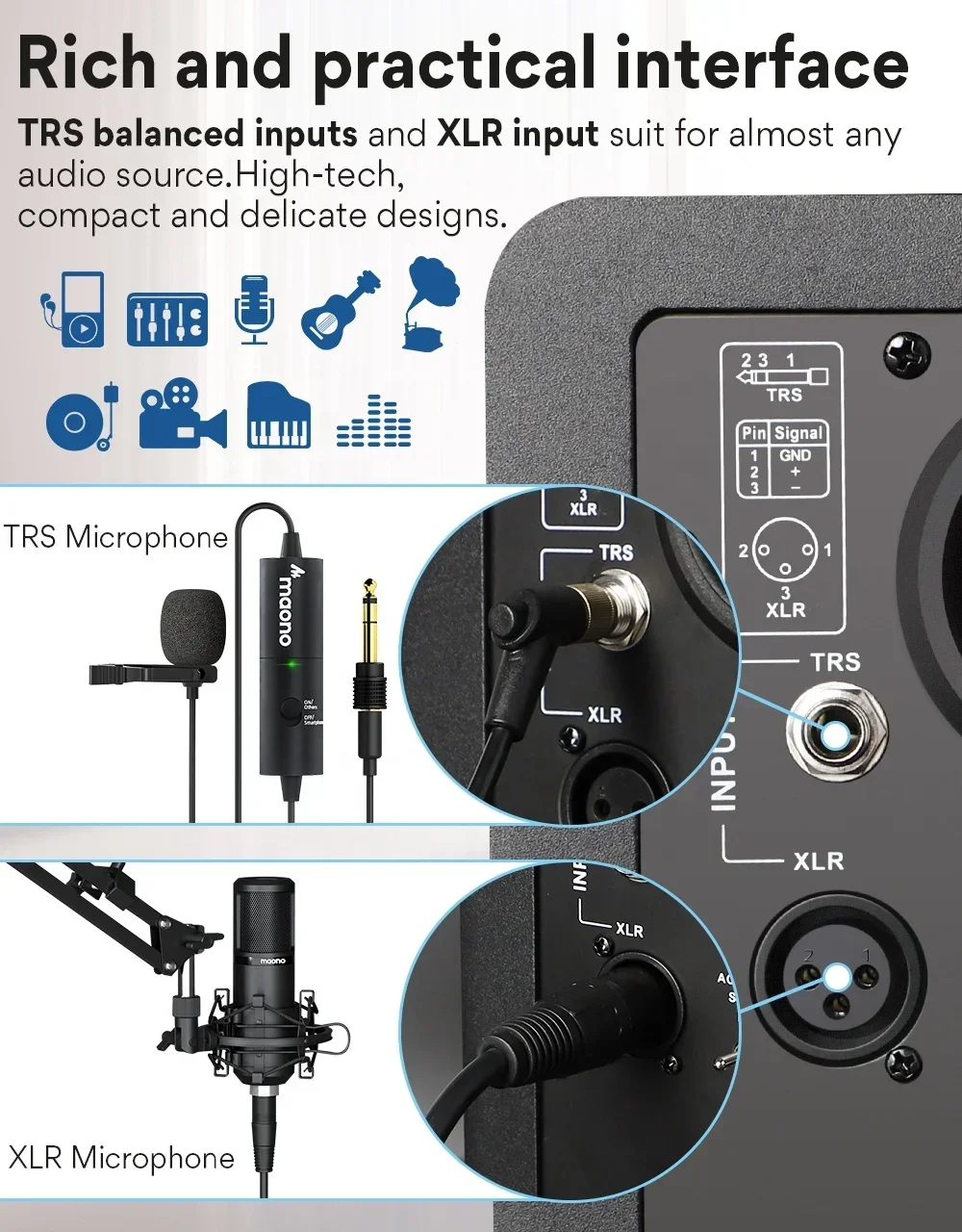 2025 MAONO Desktop Monitor Spe - Audio Music Recording 评论和价格