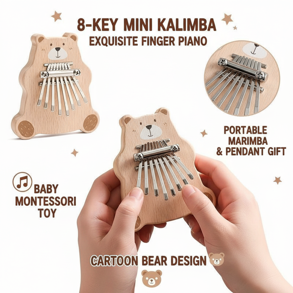 8 Key Mini Kalimba Portable Th - Kalimba Thumb Piano 评论和价格