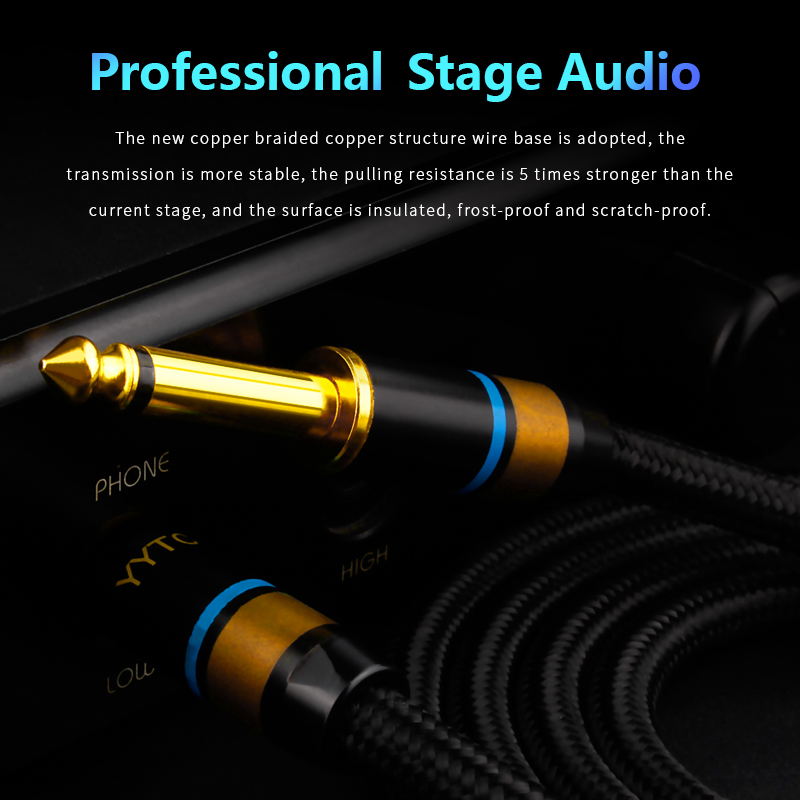 Aux Guitar Cable 6.5 Jack 6.5m - Audio Music Mixer 评论和价格