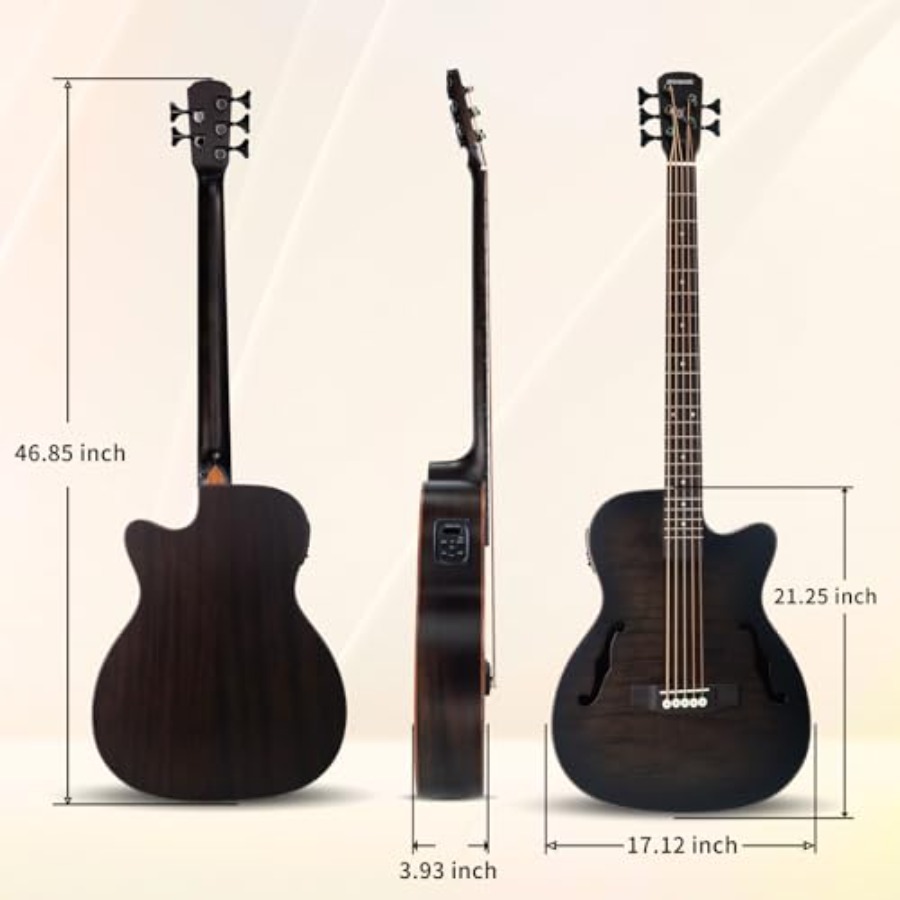 5-String Acoustic Electric Bas - Bass Guitar Strings 评论和价格