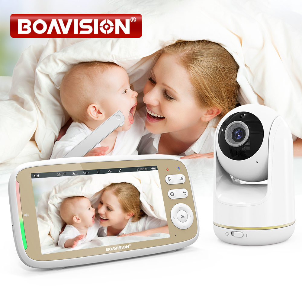 VB803 Baby Monitor 5 Inch 720P - Audio Music To Video 评论和价格