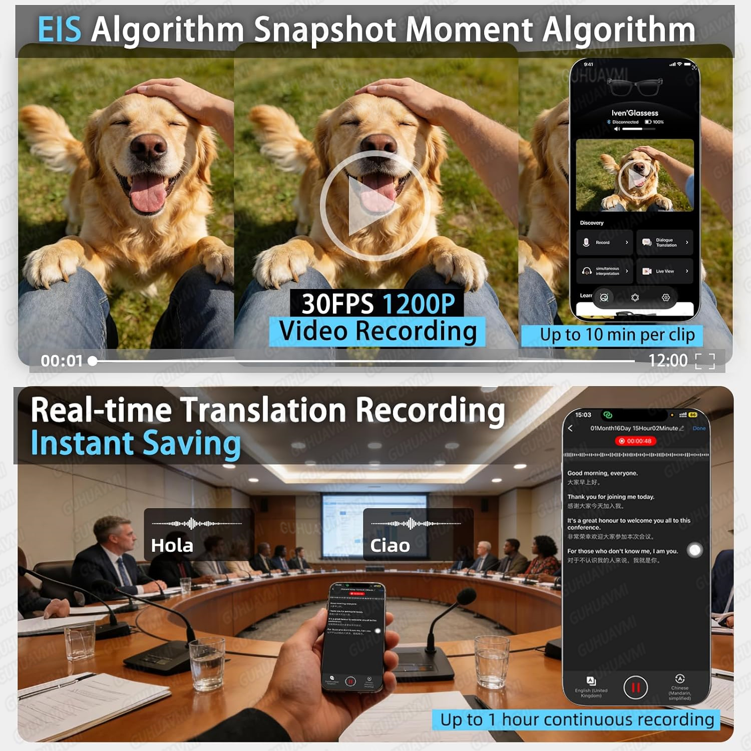 New Smart AI Glasses with 800W - Audio Music To Video Ai Free 评论和价格