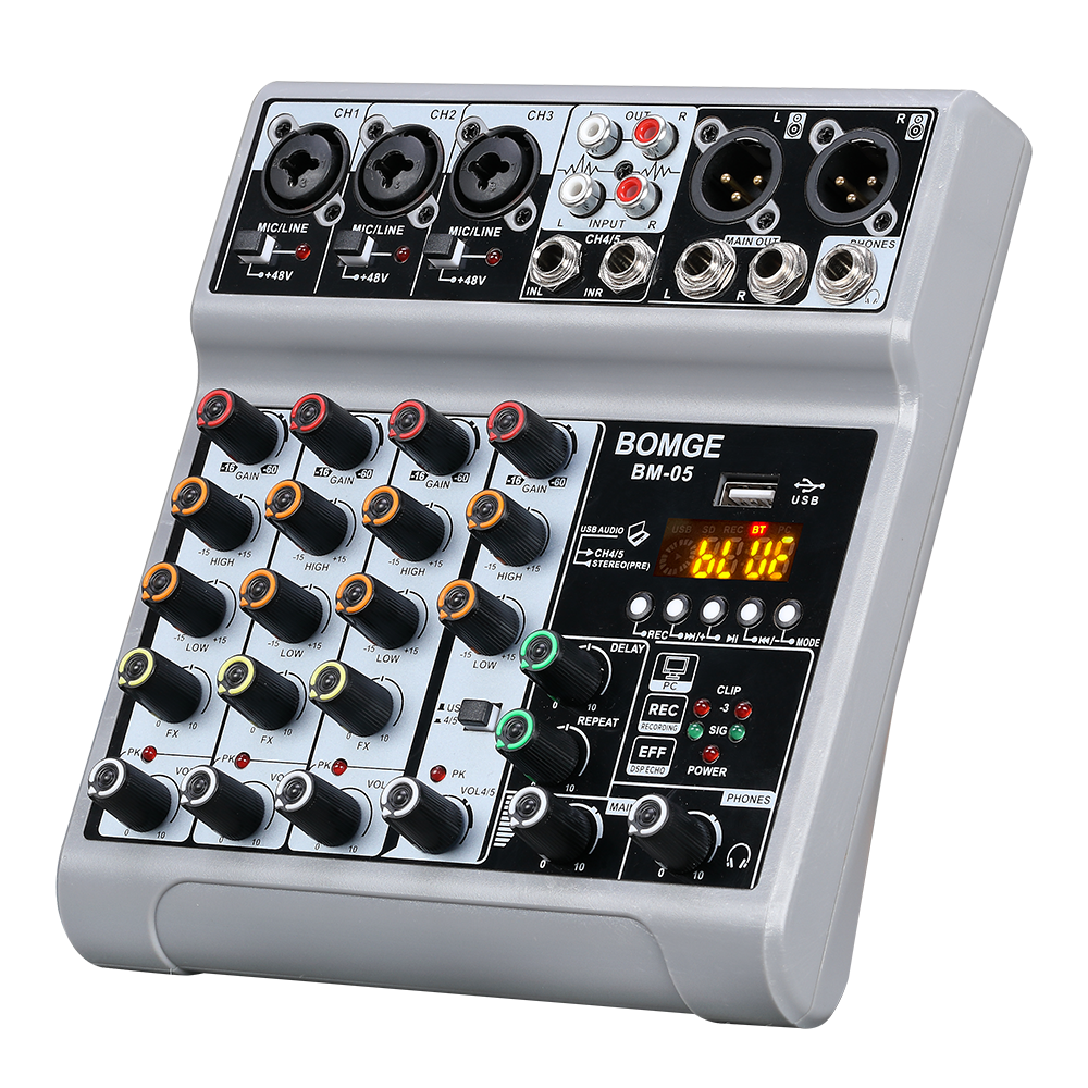 Mixer BM-05 Dj Mixing Console  - Audio Mixer 4 Channel 评论和价格