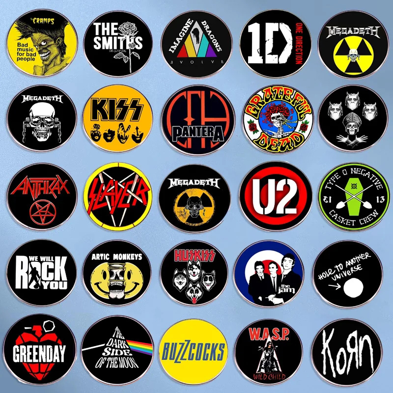 Pop Rock Band Pin Punk Music B - Audio Music Lollipop 评论和价格