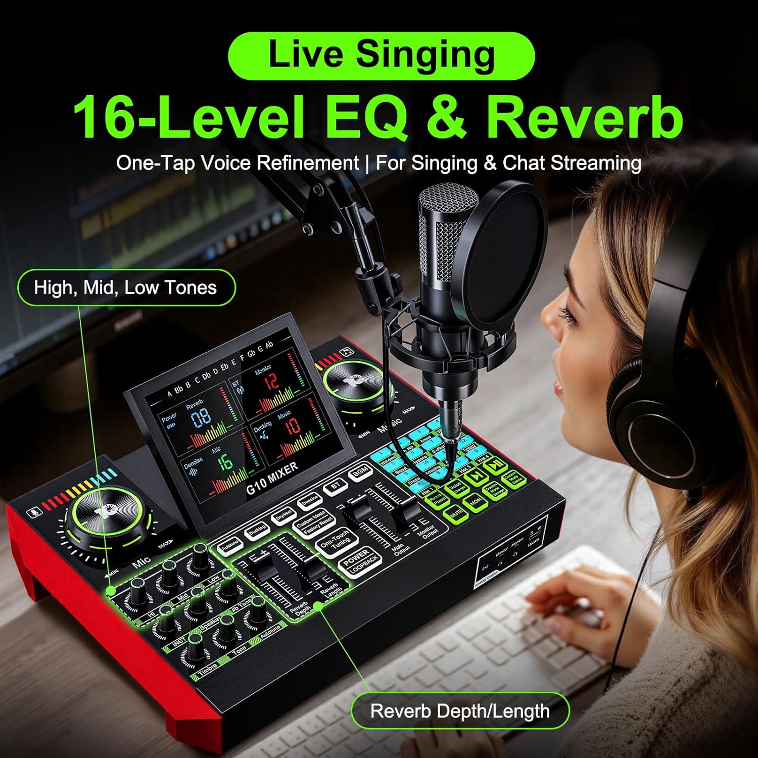 Tenlamp G10 Live Streaming Aud - Audio Music Changer 评论和价格