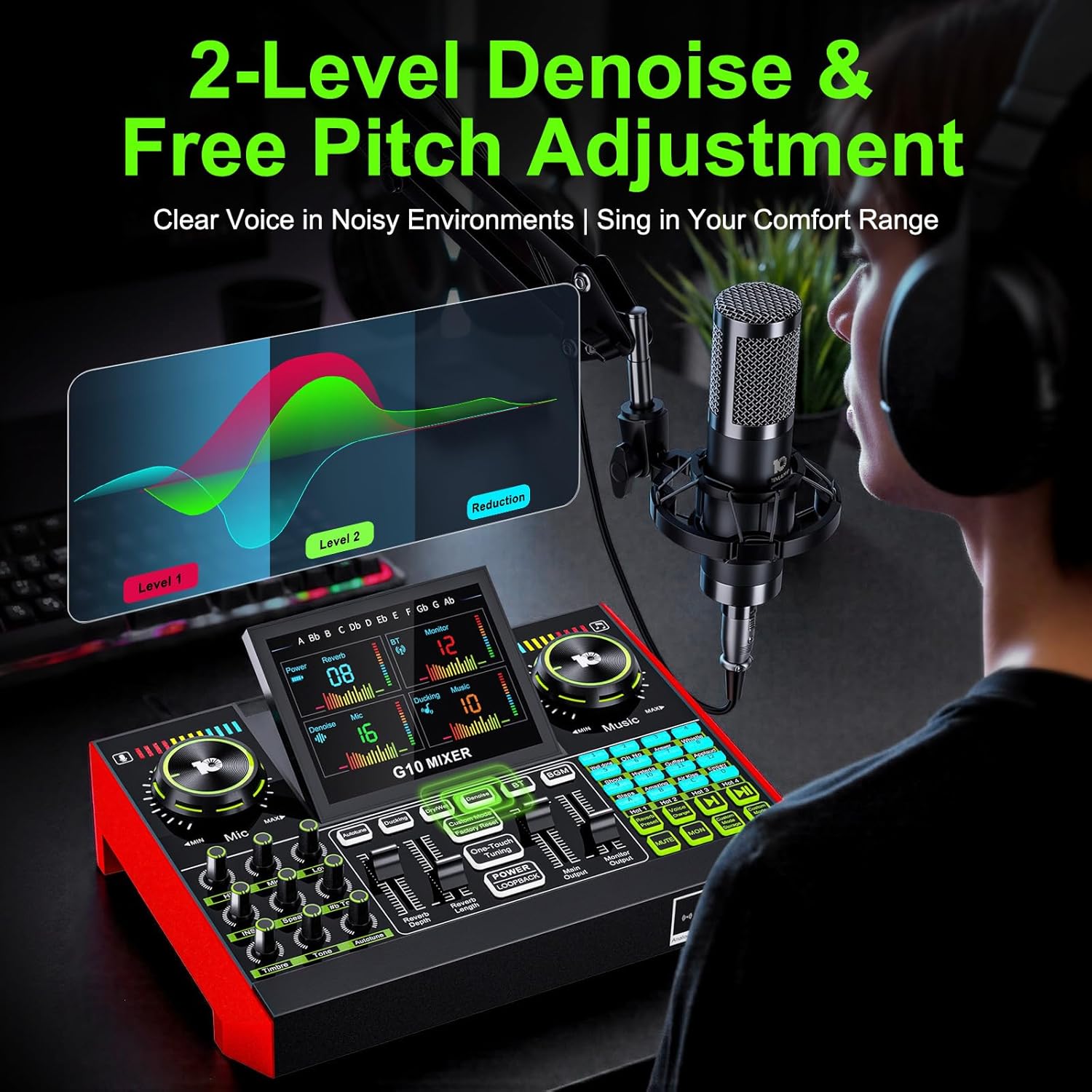 Tenlamp G10 Live Streaming Aud - Audio Music Changer 评论和价格
