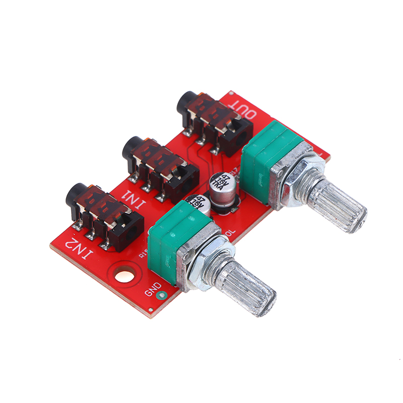 Dual Channel Stereo Passive Au - Audio Music Mixer 评论和价格