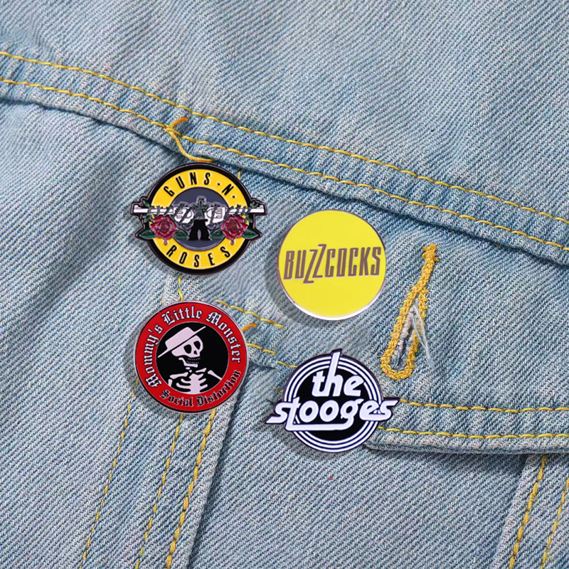 Pop Rock Band Enamel Pin Music - Audio Music Lollipop 评论和价格