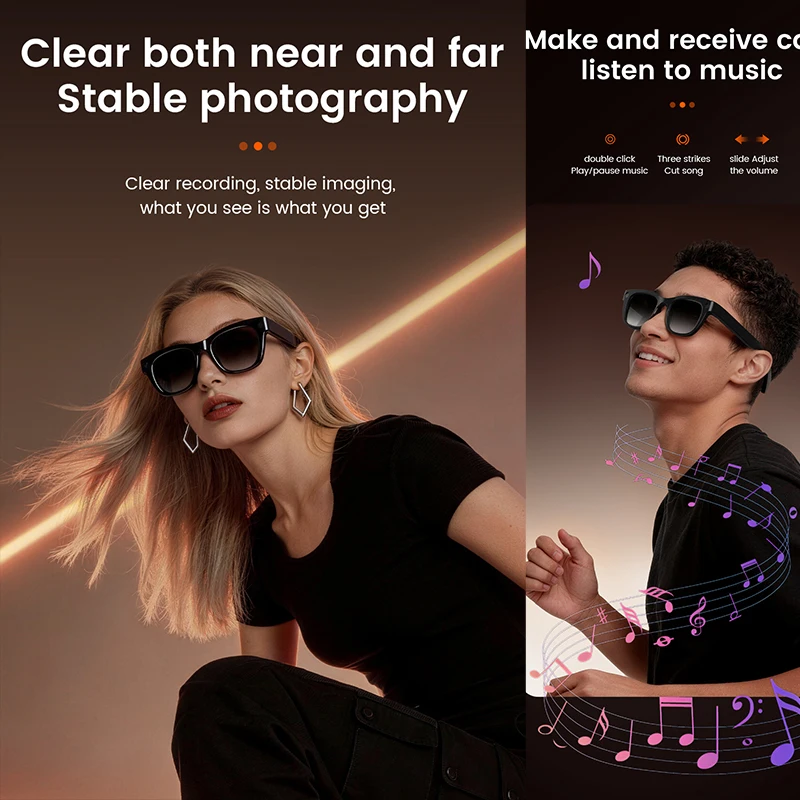 1300W HD Camera Smart AI Glass - Audio Music To Video Ai Free 评论和价格