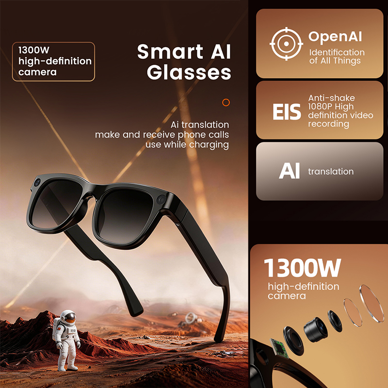 1300W HD Camera Smart AI Glass - Audio Music To Video Ai Free 评论和价格