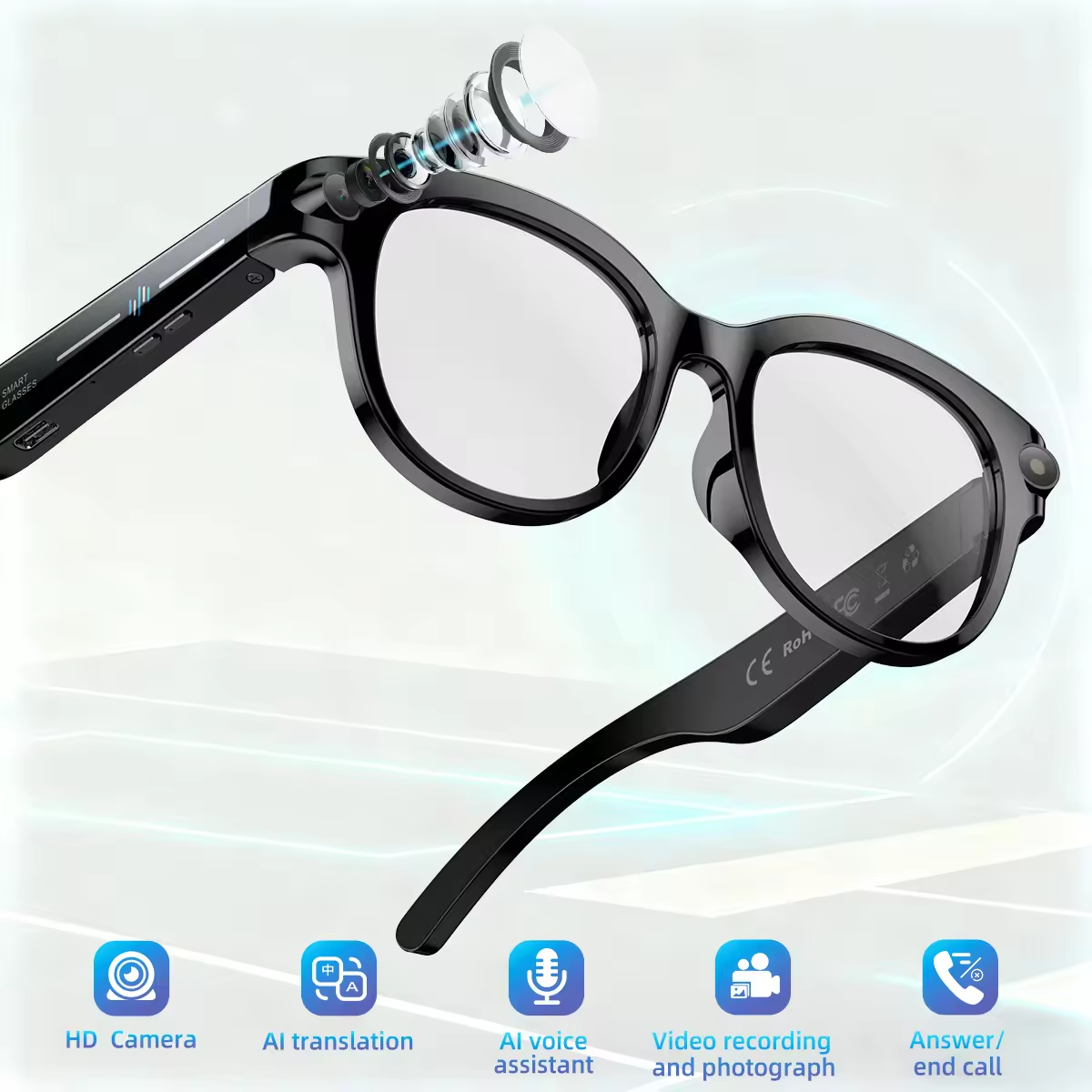 2026 New AI Smart Glasses with - Audio Music To Video Ai Free 评论和价格