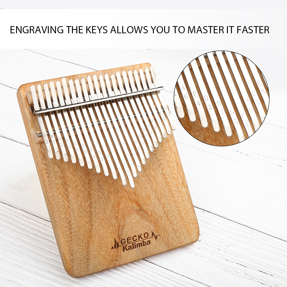 GECKO Kalimba 21-Key Camphor W - Kalimba Thumb Piano 评论和价格