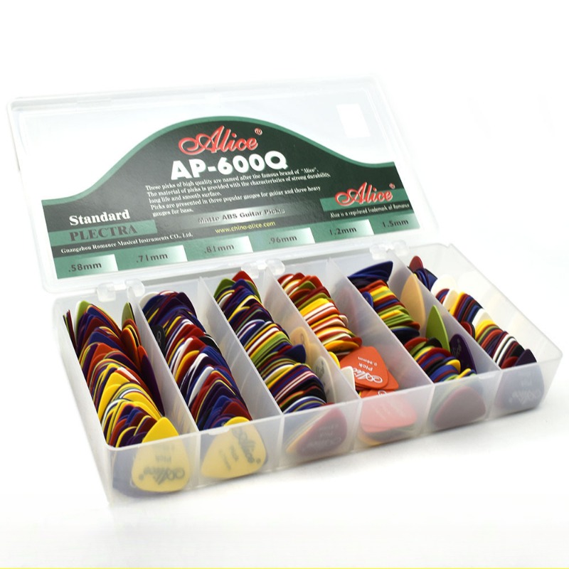 600pcs Alice AP600PQ Acoustic  - Electric Guitar Pick Pack 评论和价格