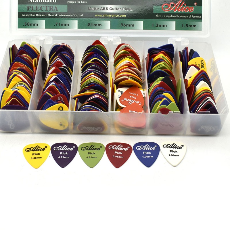 600pcs Alice AP600PQ Acoustic  - Electric Guitar Pick Pack 评论和价格
