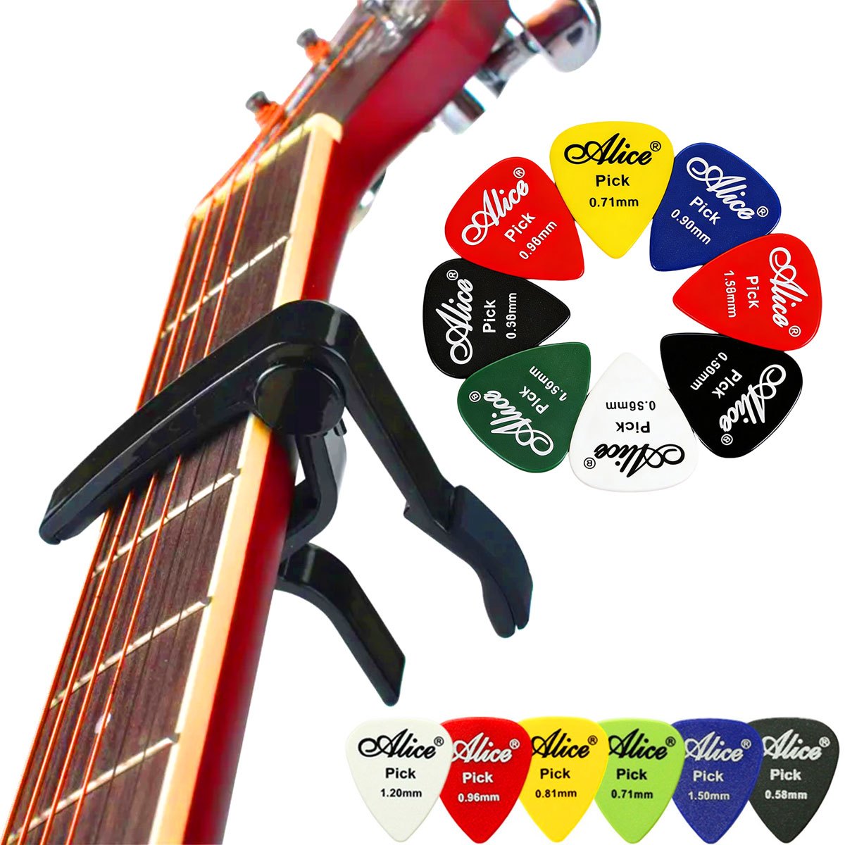 Black Alloy Quick Change Guita - Electric Guitar Pick Pack 评论和价格