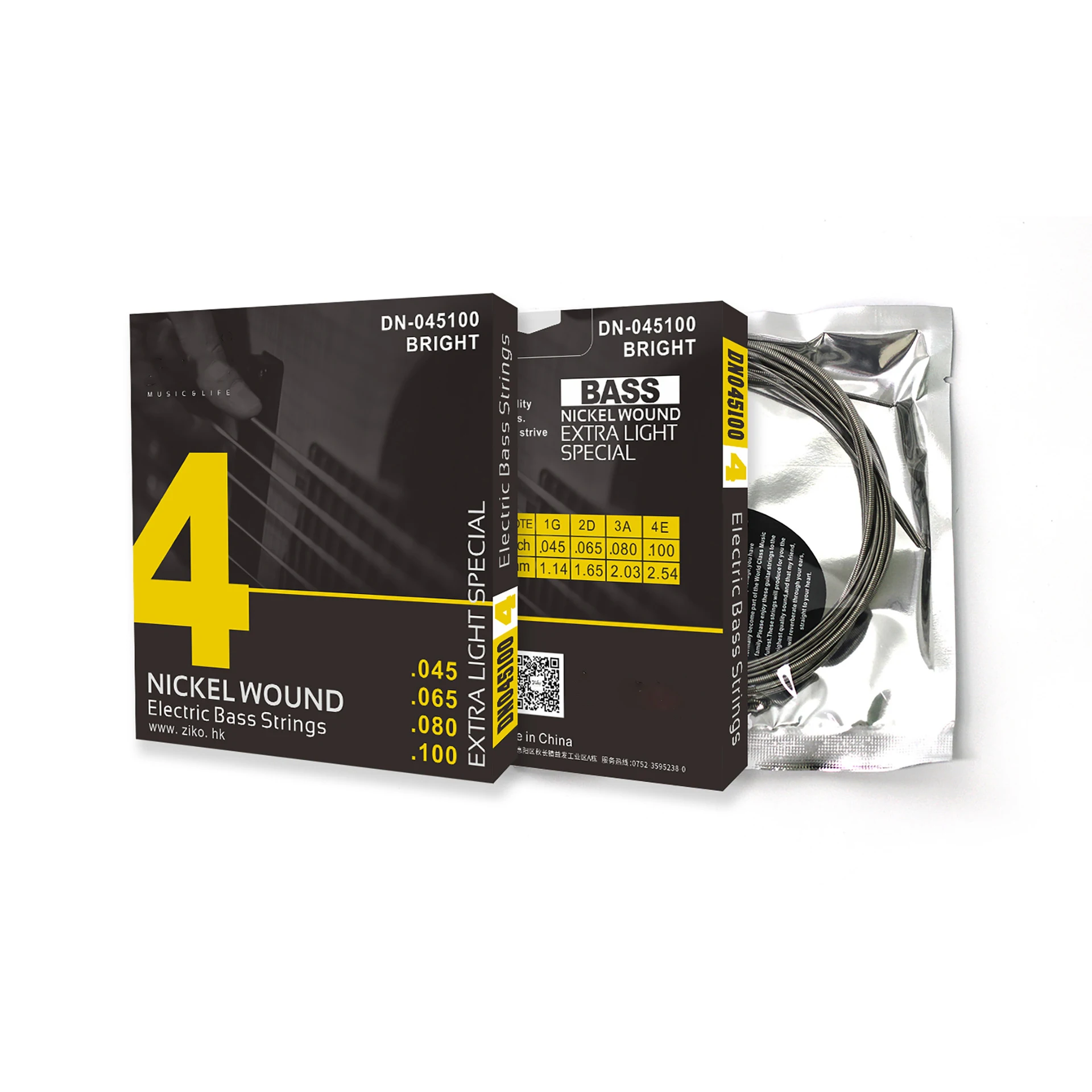 Electric Bass Strings DN 045 S - Bass Guitar Strings 评论和价格