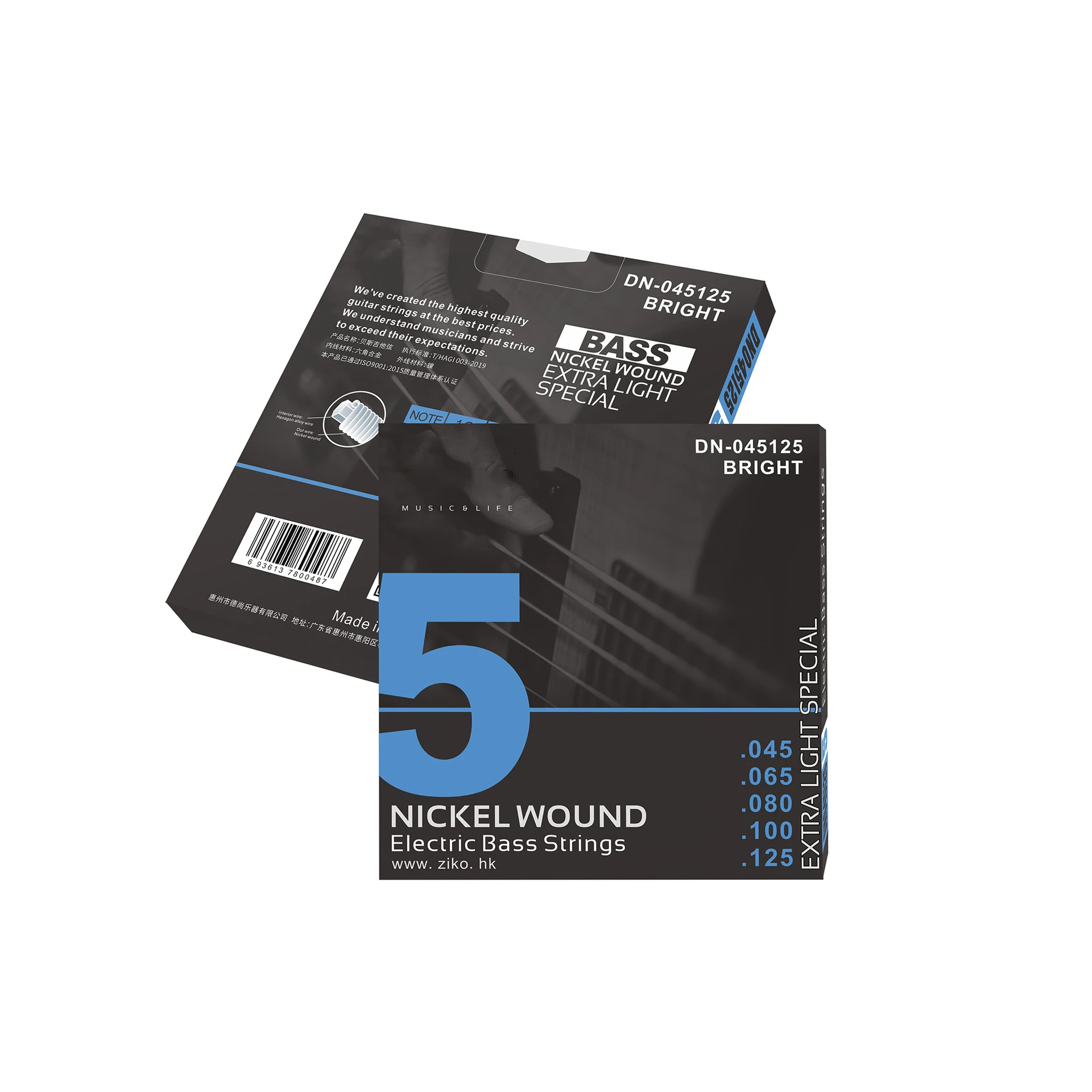 Electric Bass Strings DN 045 S - Bass Guitar Strings 评论和价格