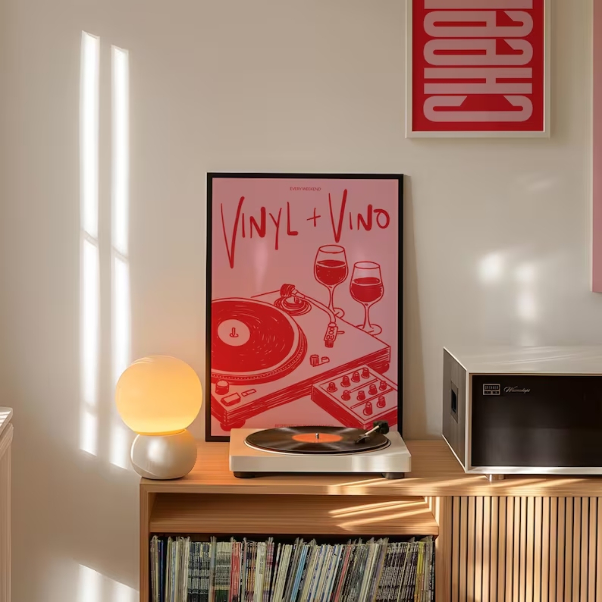 Vinyl & Vino Music Illustratio - Audio Music Live 评论和价格