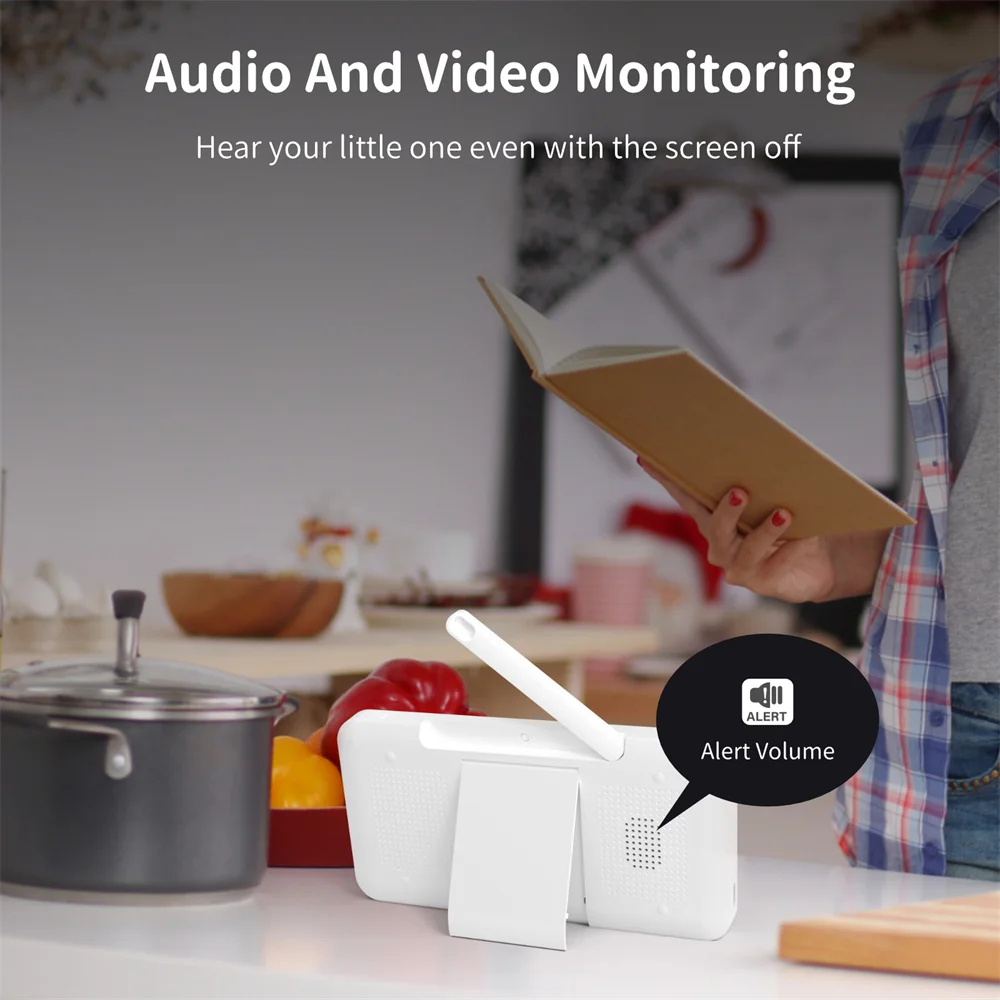 Babystar 5 Inch Wifi Baby Moni - Audio Music To Video 评论和价格